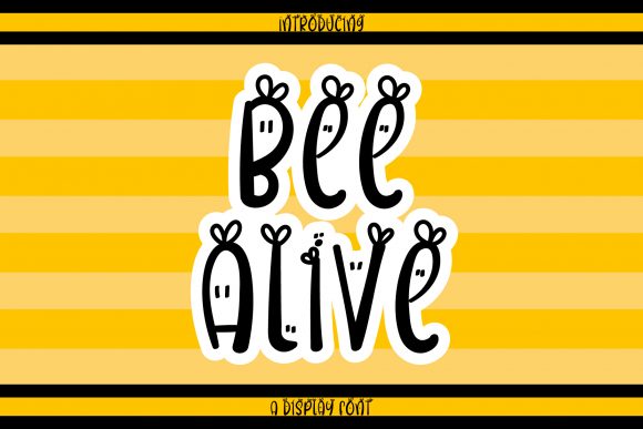 Bee Alive: A Cool and Delicate Display Font