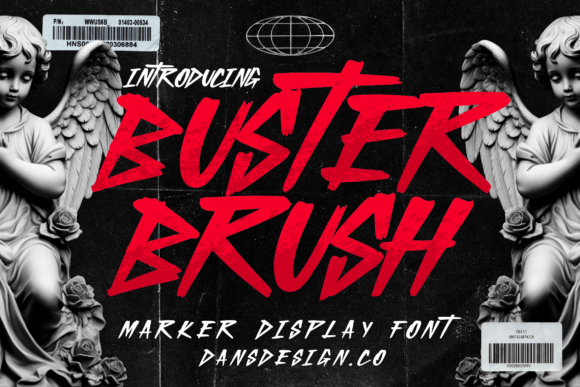 Buster Brush: A Unique Display Font for Creative Projects