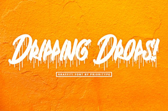 Dripping Drops: A Cool Urban Display Font