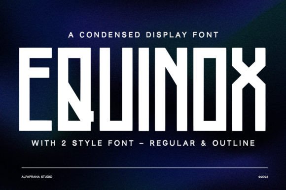 Equinox: A Playful Font to Energize Your Designs
