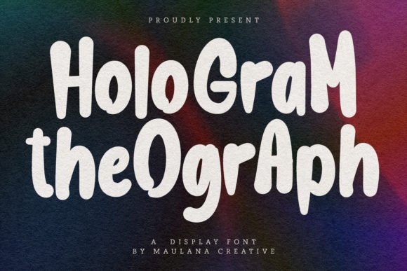 Hologram Theograph: A Sweet and Friendly Display Font