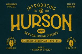 Hurson: A Handwritten Display Font for Timeless Designs