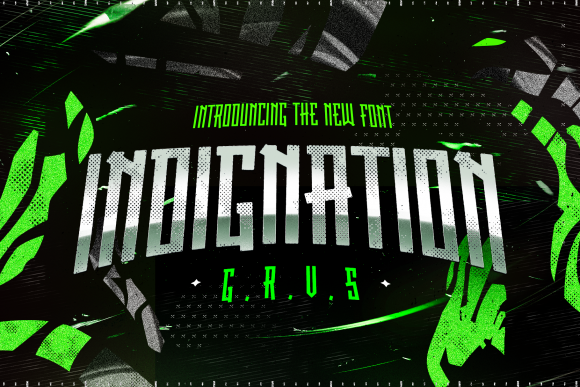 Indignation: A Striking Display Typeface for Modern Design