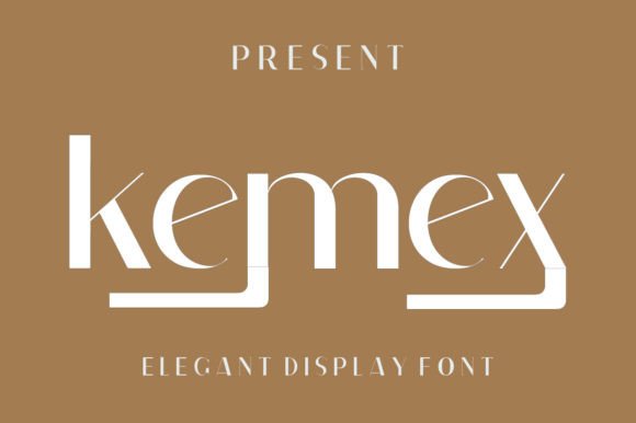 Kemex: A Simple and Elegant Display Font for Modern Design