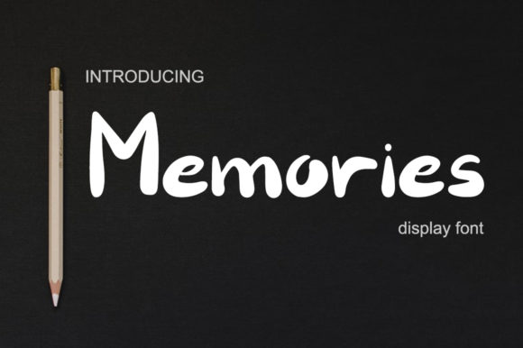 Memories: A Modern Display Font for Unique Designs