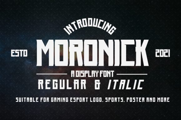 Moronick: A Modern Display Font for Bold Designs