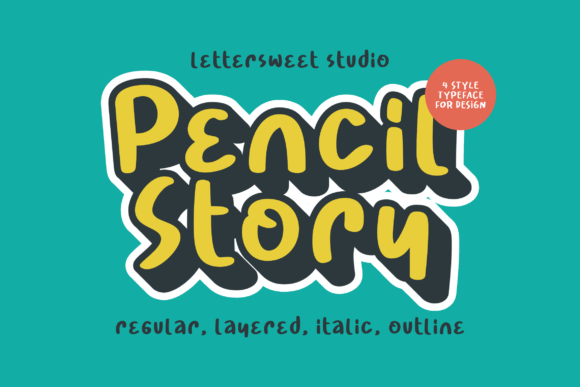 Pencil Story: A Charming Display Font for Whimsical Designs