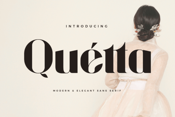 Quetta: A Bold Display Font for Modern Design