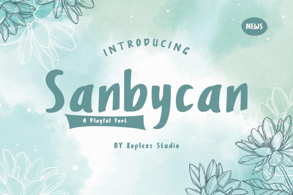 Sanbycan: An Organic Vintage Display Typeface