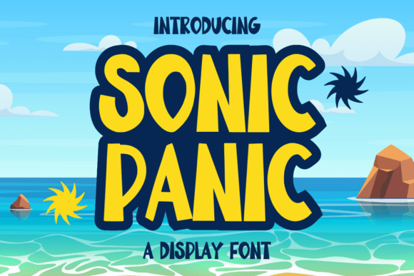 Sonic Panic: A Font Bursting with Joyful Energy