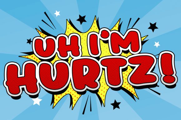 Uh, I'm Hurtz: A Retro Display Font for Modern Projects