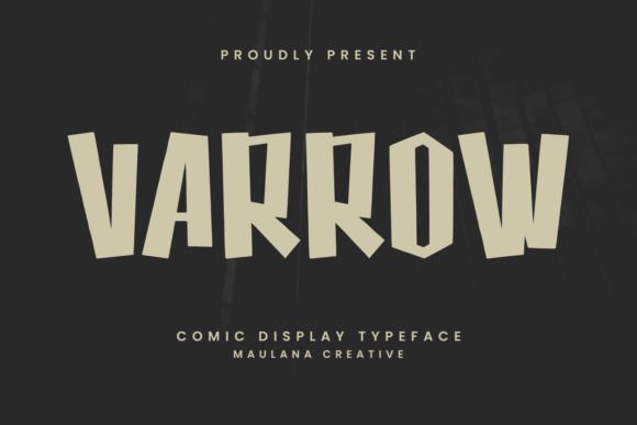 Varrow: Commanding Display Font for Bold Designs
