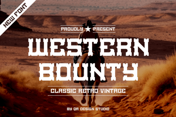 Western Bounty: A Rugged Display Font for Bold Designs
