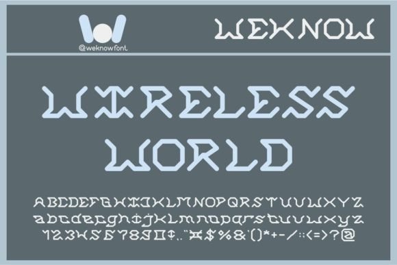 Wireless World: A Sci-Fi Display Typeface